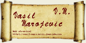 Vasil Marojević vizit kartica